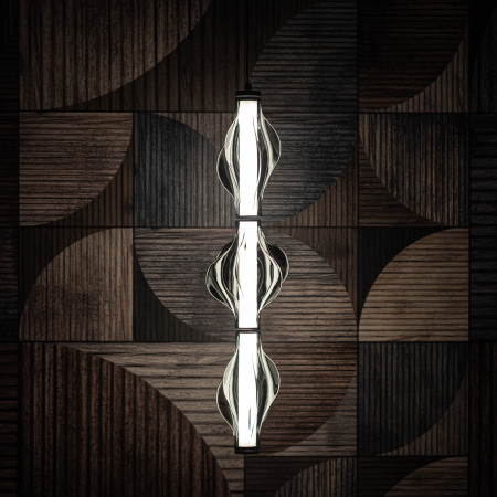 Iluminat interior si exterior - Lampă Suspendată LED TK Lighting ELVA BLACK 22W – Pendul Modern Negru Mat cu Iluminare Lineară