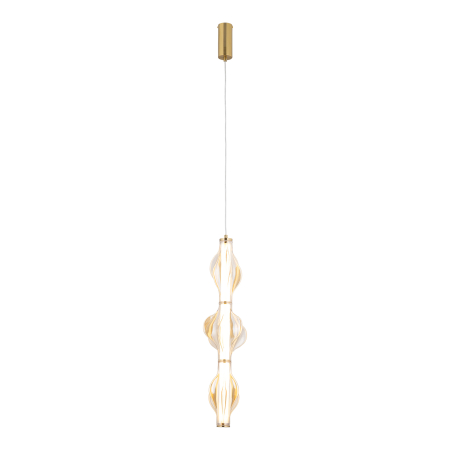 Lampă Suspendată LED TK Lighting ELVA BRASS 22W – Pendul Modern Auriu Satinat cu Iluminare Liniară [1]