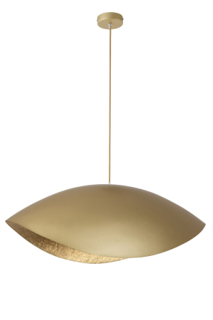 Iluminat interior si exterior - Lampă Suspendată SIGMA SONA Auriu 41099, Cupolă  din material compozit Modernă, 1xE27