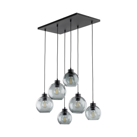 Iluminat interior si exterior - Lampă Suspendată TK Lighting CUBUS Graphite, 6xE27