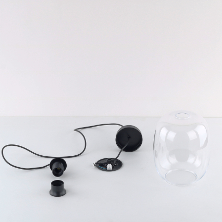 Lampă Suspendată TK Lighting ELIO Transparent, 1xE27 [2]