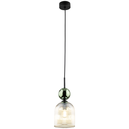 Lampă Suspendată TK Lighting SOPHIA GREEN COGNAC 1xE14 – Varianta 2, Design Modern din Sticlă Verde–Cognac și Metal Auriu Satinat [2]