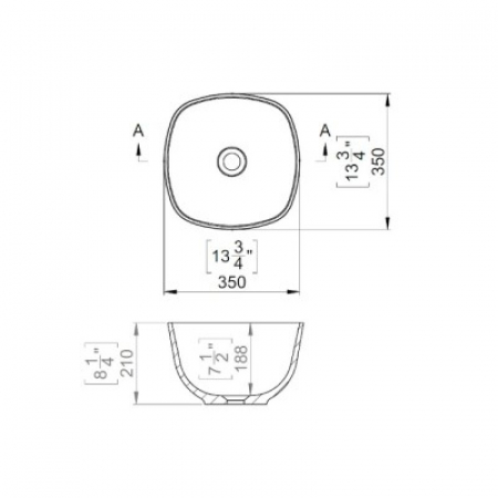 LAVOAR VOLOS 35X35X21 FARA PREPLIN [1]