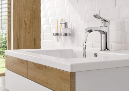 Lavoar ceramic, încastrat, cu gaură pentru baterie - 60 cm [1]