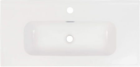 Lavoar ceramic, încastrat, cu gaură pentru baterie - 80 cm [1]