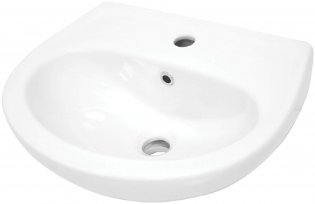 Lavoare - Lavoar ceramic, montare pe perete, cu gaură pentru baterie