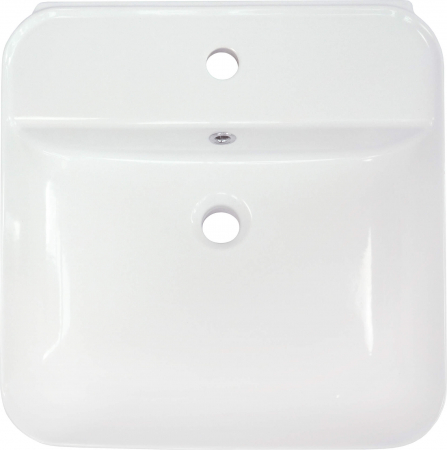 Lavoar ceramic, blat/montare pe perete, cu gaură pentru baterie [1]