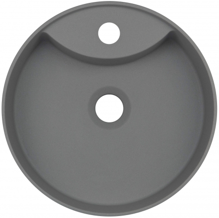 Lavoar din granit,montaj pe blat ,diametru 360,Deante Silia culoare antracit metalic,antibacterian ,hidrofug [1]