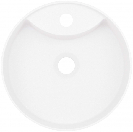 Lavoar din granit,montaj pe blat ,diametru 360,Deante Silia culoare alb,antibacterian ,hidrofug [1]