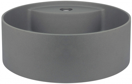 Lavoar din granit,montaj pe blat ,diametru 360,Deante Silia culoare antracit metalic,antibacterian ,hidrofug [2]