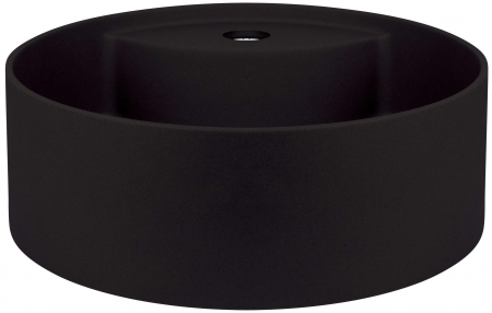 Lavoar din granit,montaj pe blat ,diametru 360,Deante Silia culoare negru,antibacterian ,hidrofug [2]