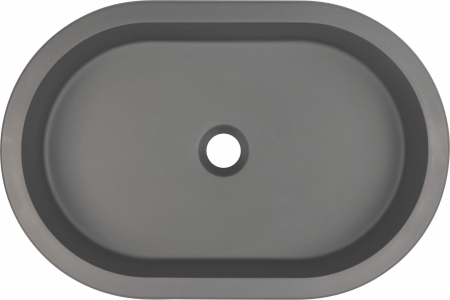 Lavoar din granit,montaj subblat/incastrat ,lungime 588,Deante Silia culoare antracit metalic,antibacterian ,hidrofug [1]