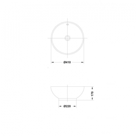 LAVOAR BOWL 41 CM ALB [1]