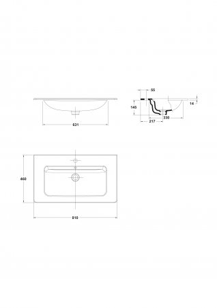 LAVOAR EMMA 81X46 CM ALB [1]