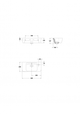 LAVOAR EMMA 50X25 SQUARE ALB [1]