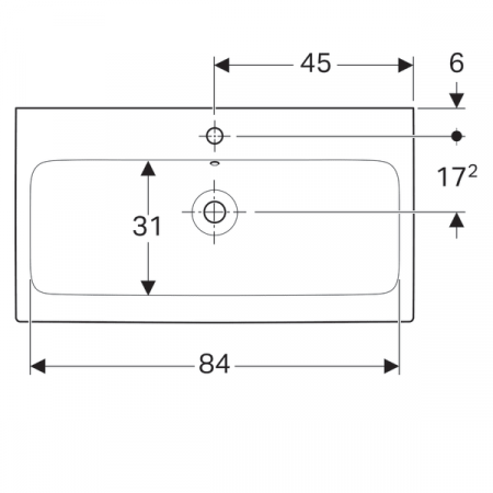 LAVOAR iCON 900X485 MM CU PREAPLIN SI ORIFICIU BATERIE [3]