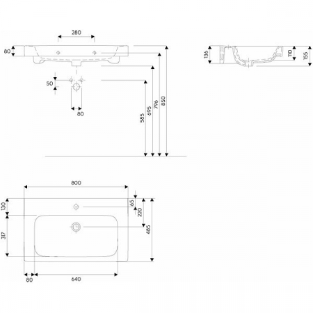 LAVOAR GEBERIT MODO 80 CM [2]