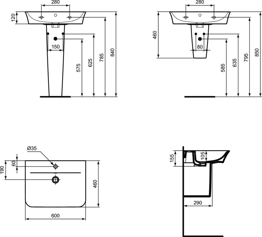 LAVOAR CONNECT AIR CURVE 60 CM  [1]