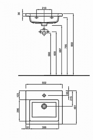 LAVOAR TWINS 50 CM SLIM [2]