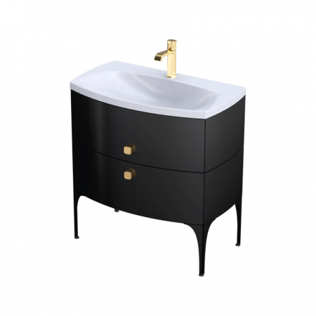 LAVOAR LOUIS 82X48, MARMURA COMPOZITA, ALB [1]