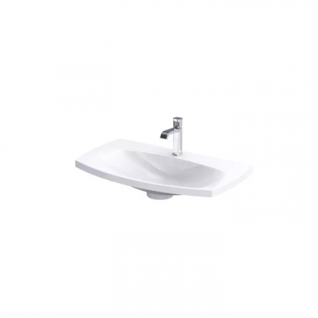 Lavoare - LAVOAR LOUIS 82X48, MARMURA COMPOZITA, ALB MAT