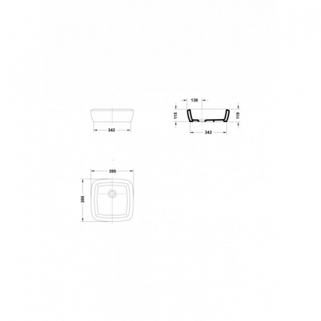 LAVOAR EOS 39.5 X 39.5 RECTANGULAR [1]