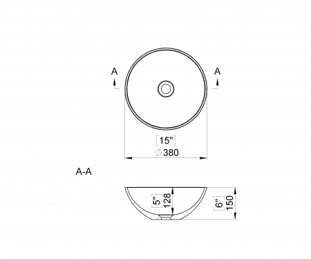 LAVOAR RIGA DIAM 38 CM, H. 15 CM FARA PREAPLIN [1]