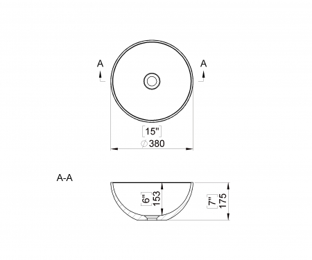 LAVOAR RIGA DIAM 38 CM, H.17.5 CM,  FARA PREAPLIN [1]