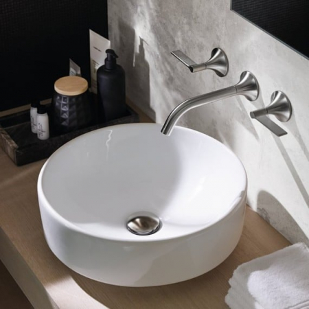 LAVOAR PE BLAT GEBERIT VARIFORM, ROTUND D-40CM, FARA PREAPLIN, ALB [1]