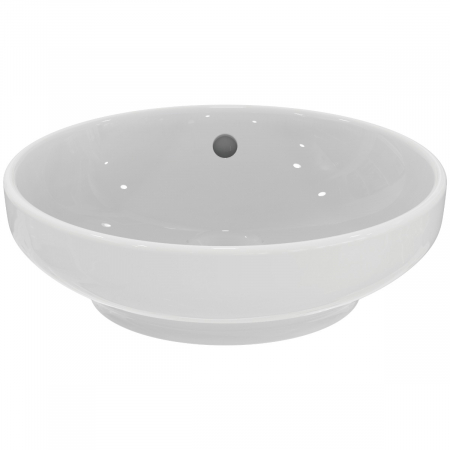 Lavoare - LAVOAR I.LIFE B ROTUND 40 CM, MONTAJ PE BLAT, CU PREPLIN, FARA ORIFICIU BATERIE