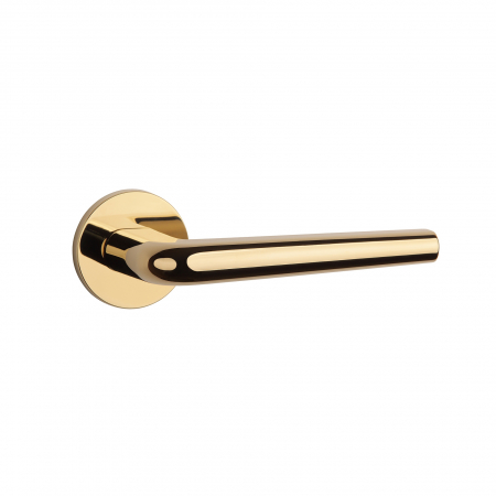 Manere si rozete pentru usi - Maner APRILE FUNCTION ROSETA R SLIM 7MM GOLD PVD - PVD auriu lustruit