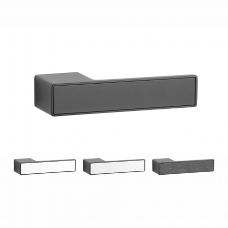 Manere pentru usi - Maner APRILE HEDERA ROZETA RTH L BK - negru mat