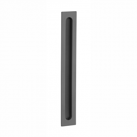 Rozete pentru manere - Maner dreptunghiular pentru usi glisante APRILE HD 239 BK - negru mat / piele