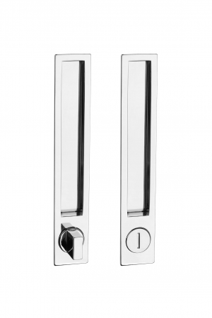 Usi si manere - Maner dreptunghiular pentru usi glisante MN1096Z 03 - crom lustruit WC OC