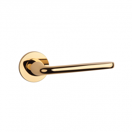 Manere si rozete pentru usi - Maner LG APRILE HIACYNTA ROZET R SUPER SLIM 5MM - auriu lustruit