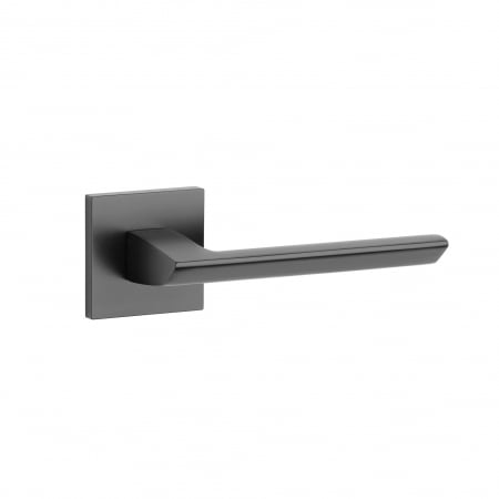 Manere pentru usi - Mâner Stile Oga cu rozetă Q Slim 7mm negru mat – Design modern pentru uși interioare.