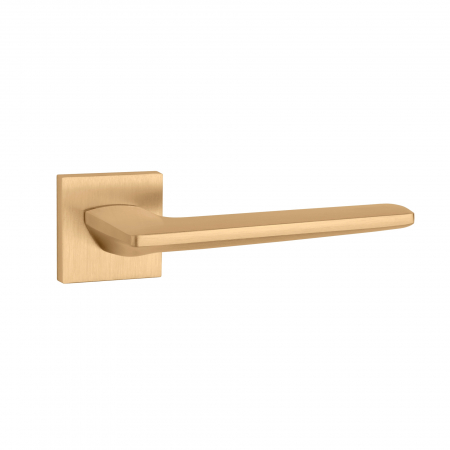 Manere si rozete pentru usi - Maner usa APRILE LUNARIA ROSETA Q SLIM 7MM KG - auriu mat