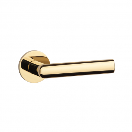 Manere si rozete pentru usi - Maner usa APRILE SILENA ROZETA R SLIM 7MM GOLD PVD - PVD auriu lucios