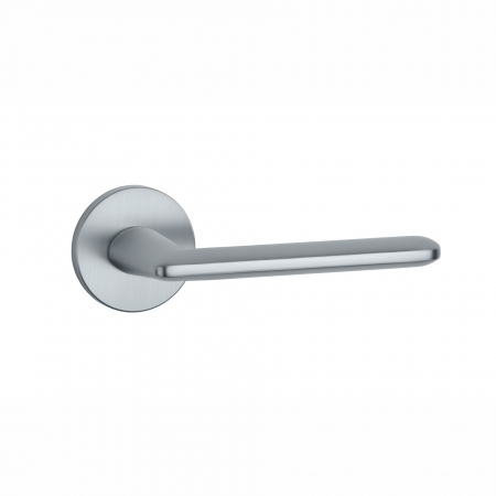 Manere pentru usi - Mâner Stile Ava cu rozetă R Slim 7mm crom satinat – Ideal pentru uși interioare.