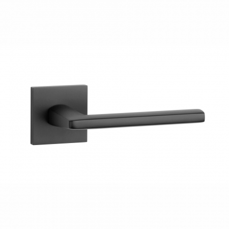 Manere pentru usi - Mâner Stile Eura cu rozetă Q Slim 7mm negru mat – Design modern pentru uși interioare.