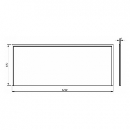 MASCA FRONTALA UNIVERSALA UNI2 1400, MDF CU INVELIS PVC REZISTENT LA APA [1]