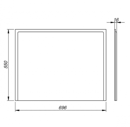 MASCA LATERALA UNI2 700 ALB [1]