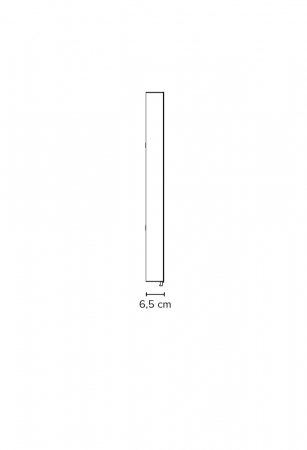 OGLINDA EXTENSIBILA GET.80, VERTICALA, RAMA ALB LUCIOS, CORP ALB, MANER CROM U-01, LED N 4000K, 60X80X7-37 [5]