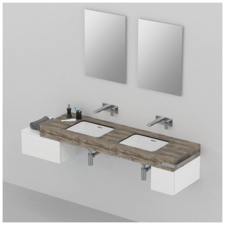 OGLINDA CU LUMINA AMBIENTALA PE 4 LATURI 50X70 LED 27.8W SISTEM DEZABURIRE [2]