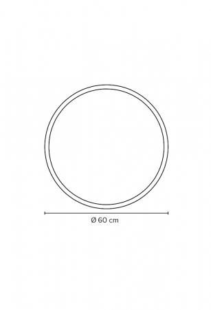 Oglinda extensibila rotunda Miior Moon Brushed Gold, diametrul 60 cm, rama alba, corp aur periat, maner U-05Z-M, Led N 4000K [3]