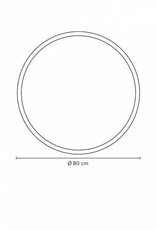 Oglinda extensibila rotunda Miior Moon Brushed Gold, diametrul 80 cm, rama alba, corp aur periat, maner U-05Z-M, Led N 4000K [5]