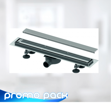 Rigole de dus - Pachet Rigola de dus Tece Linus Plate 70 cm cu capac reversibil, faiantabil