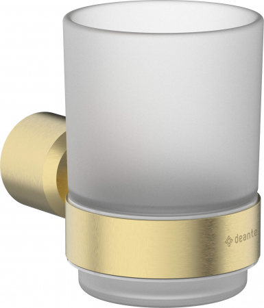 Baie - Pahar, montare pe perete,Deante Arnika auriu periat