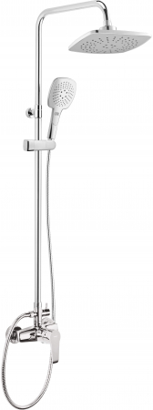 Sisteme de dus - Pălărie de duș, cu baterie de duș, Deante, CORIO,Cromat