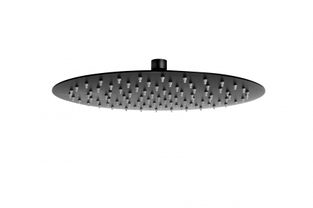 Brate si palarii de dus - CAP DE DUS SLIM ROTUND INULA, 300 MM, 1/2, METAL, NEGRU